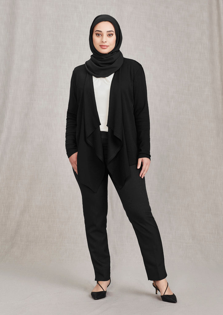 RLC267L - Biz Corporates - Womens Sofia Waterfall Cardigan | Black