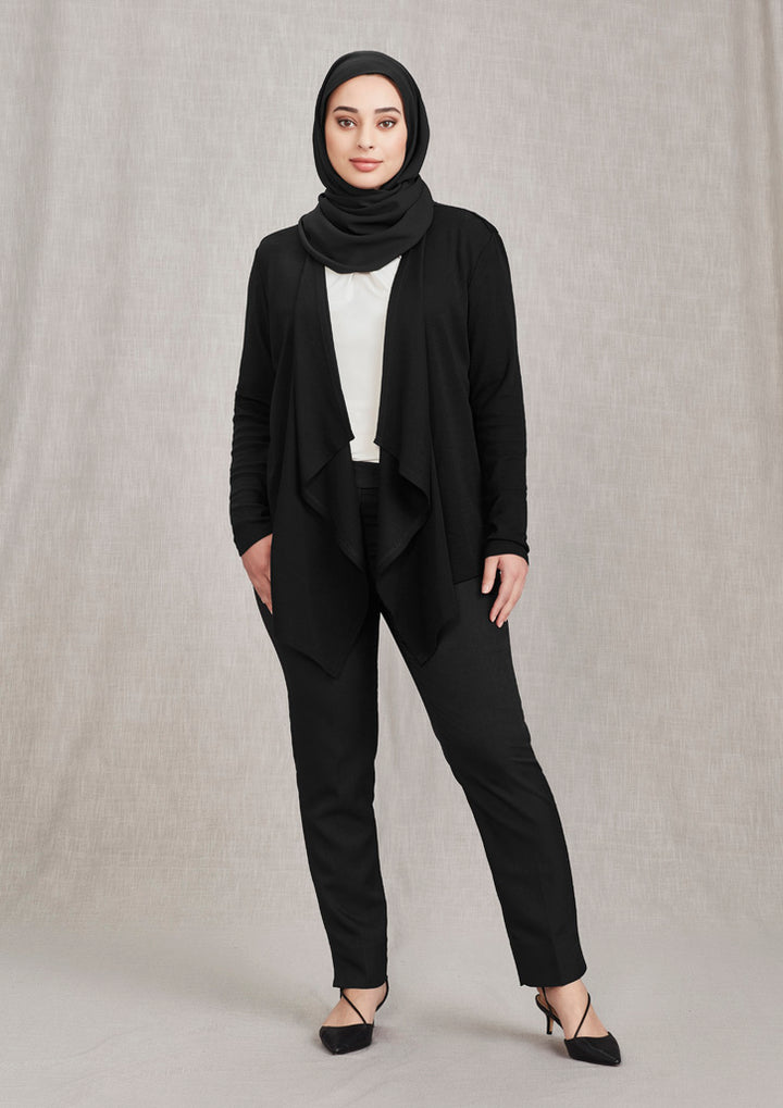 RLC267L - Biz Corporates - Womens Sofia Waterfall Cardigan | Black