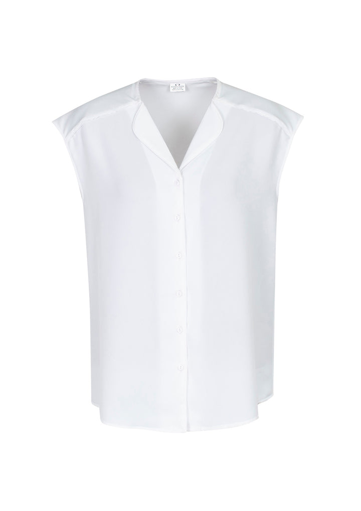 S013LS - Biz Collection - Womens Lily Blouse | White