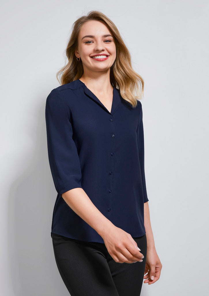 S015LT - Biz Collection - Womens Lily Longline Blouse
