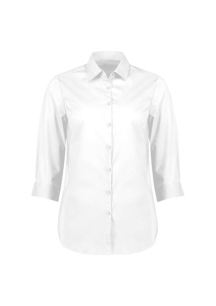 S334LT - Biz Collection - Womens Mason 3/4 Sleeve Shirt | White