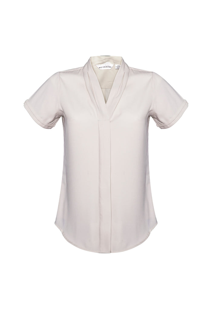 S628LS - Biz Collection - Womens Madison Short Sleeve Shirt | Ivory