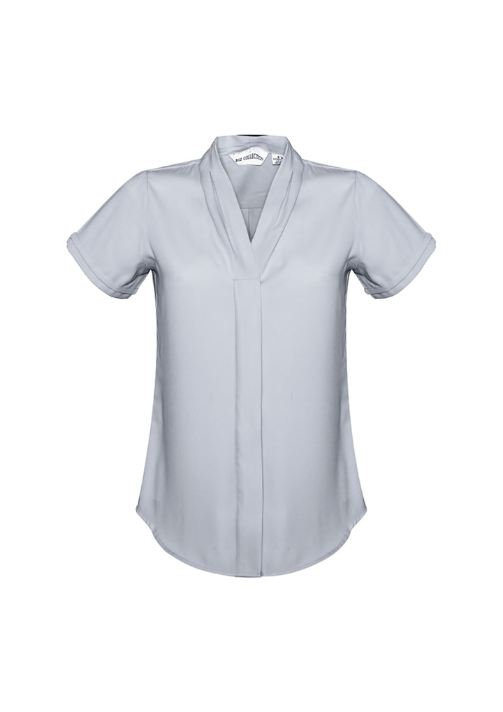 S628LS - Biz Collection - Womens Madison Short Sleeve Shirt | Silver Mist