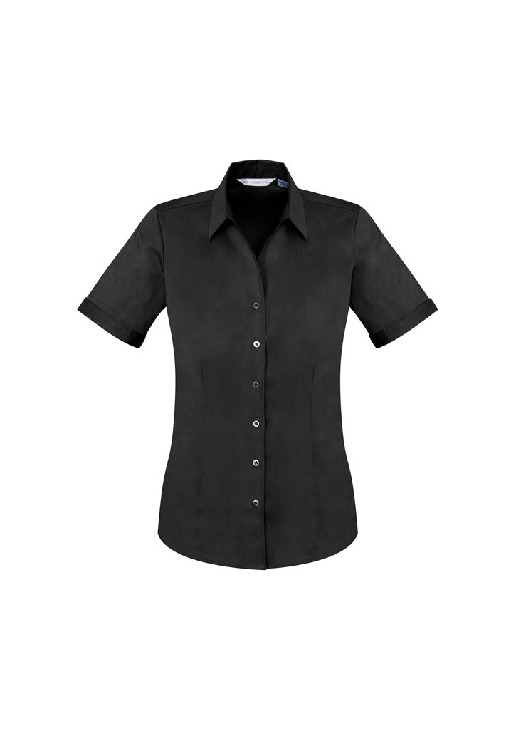 S770LS - Biz Collection - Womens Monaco Short Sleeve Shirt | Black