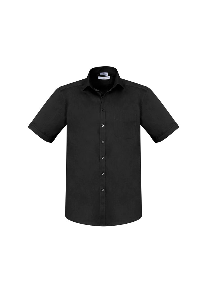 S770MS - Biz Collection - Mens Monaco Short Sleeve Shirt | Black