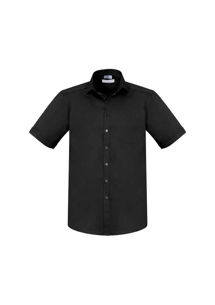 S770MS - Biz Collection - Mens Monaco Short Sleeve Shirt | Black