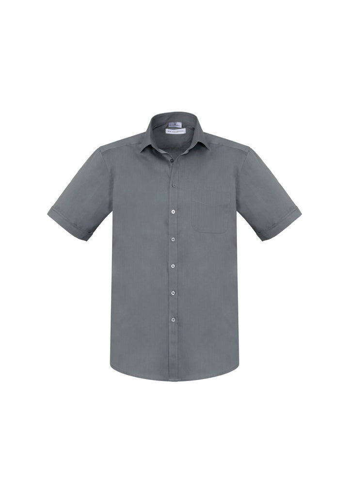 S770MS - Biz Collection - Mens Monaco Short Sleeve Shirt | Platinum