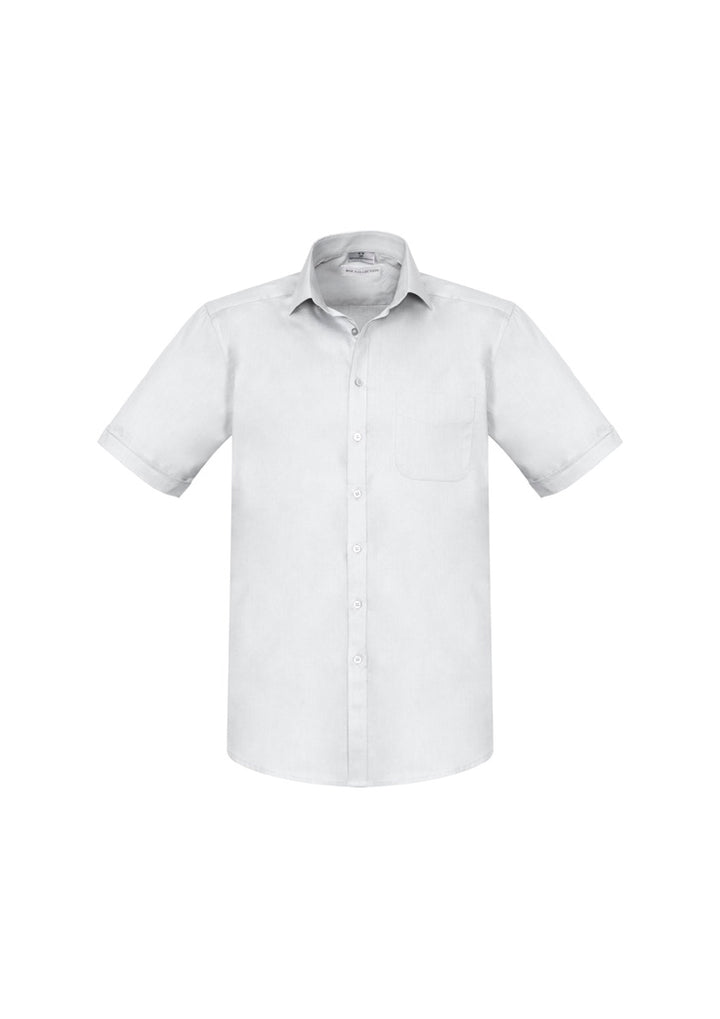 S770MS - Biz Collection - Mens Monaco Short Sleeve Shirt | White