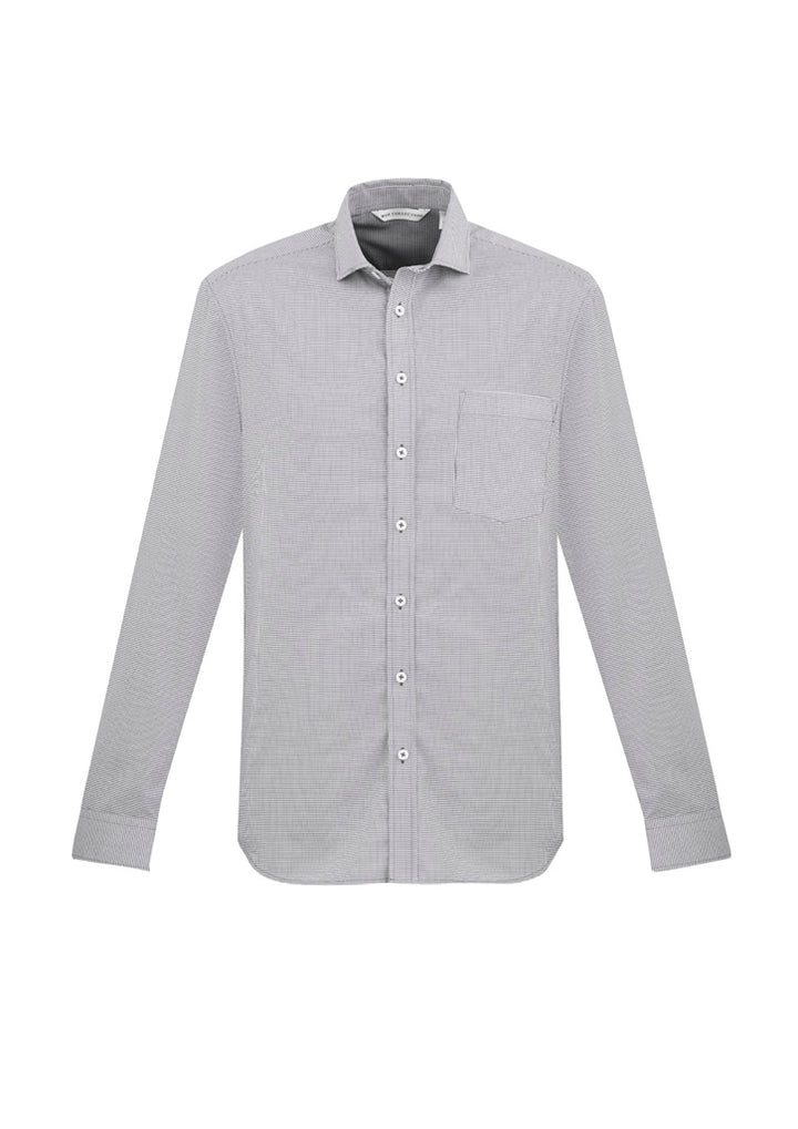 S910ML - Biz Collection - Mens Jagger Long Sleeve Shirt | Silver
