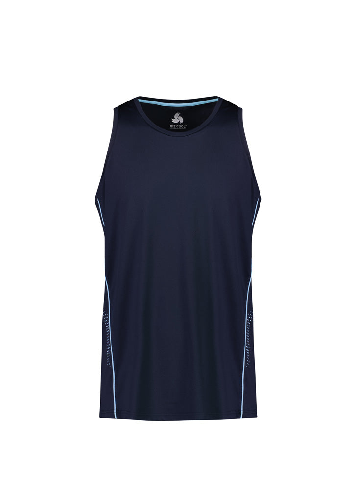 SG319M - Biz Collection - Mens Balance Singlet | Navy/Sky