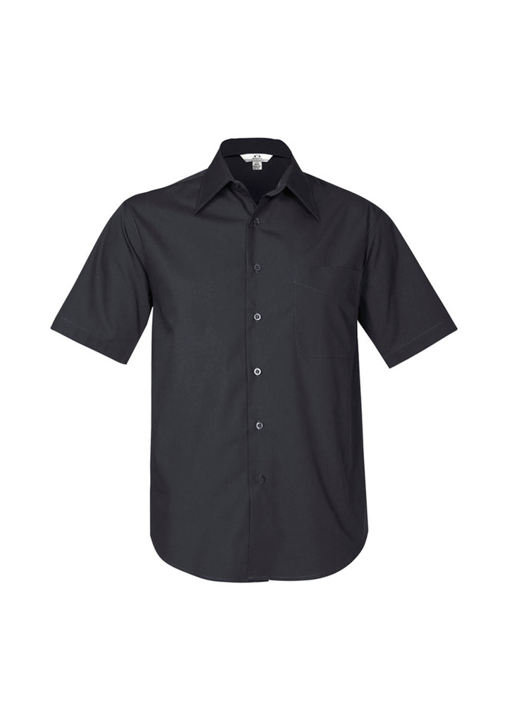 SH715 - Biz Collection - Mens Metro Short Sleeve Shirt | Charcoal