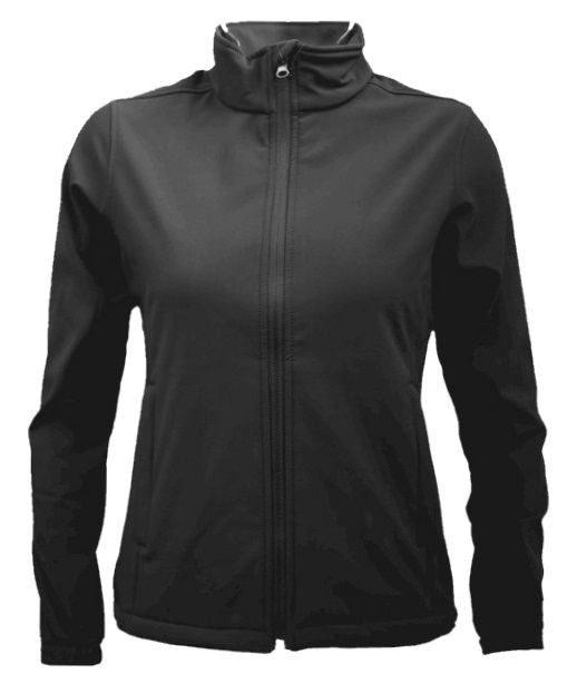 Tutoko 3K Ladies Black Softshell Jacket Scarlet Workwear