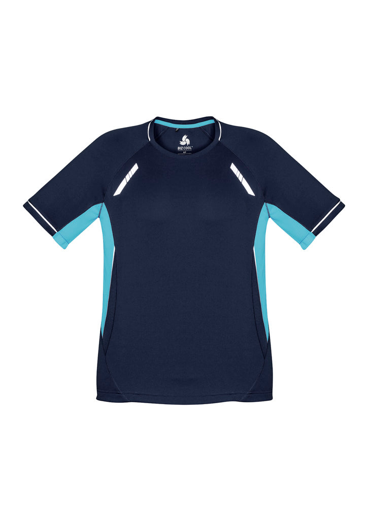 T701MS - Biz Collection - Mens Renegade Tee | Navy/Sky/Silver