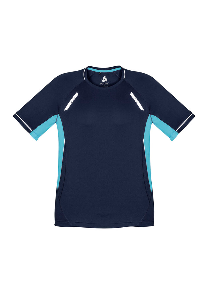 T701MS - Biz Collection - Mens Renegade Tee | Navy/Sky/Silver