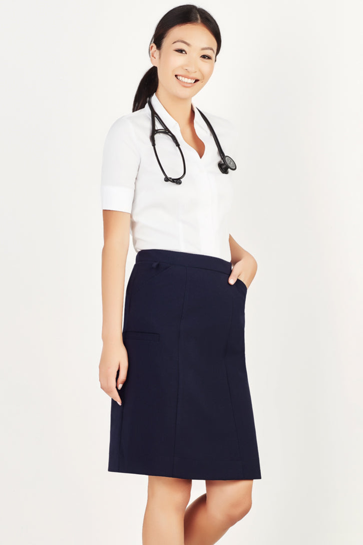 CL956LS - Biz Care - Womens Comfort Waist Cargo Skirt