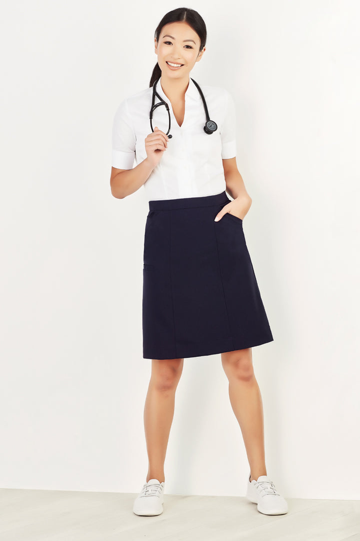 CL956LS - Biz Care - Womens Comfort Waist Cargo Skirt