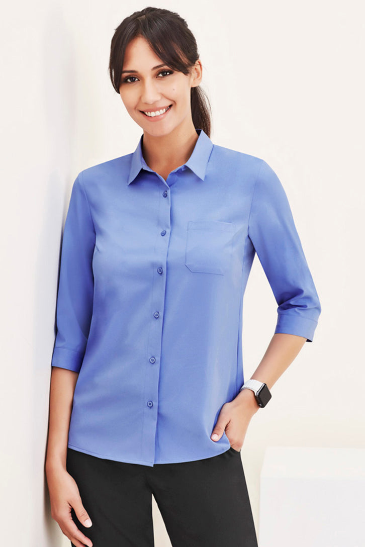 CS951LT - Biz Care - Womens Florence Plain 3/4 Sleeve Shirt