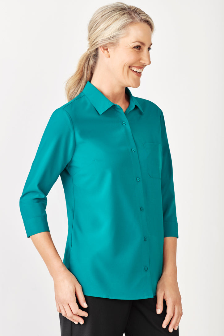 CS951LT - Biz Care - Womens Florence Plain 3/4 Sleeve Shirt