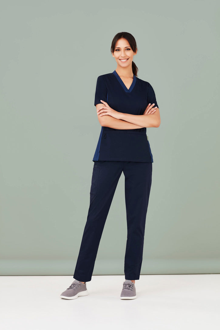CSP047LL - Biz Care - Womens Riley Straight Leg Scrub Pant | Midnight Navy