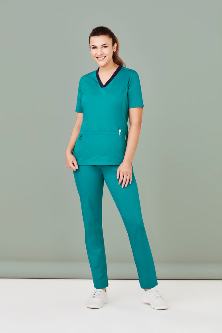 CSP047LL - Biz Care - Womens Riley Straight Leg Scrub Pant | Teal