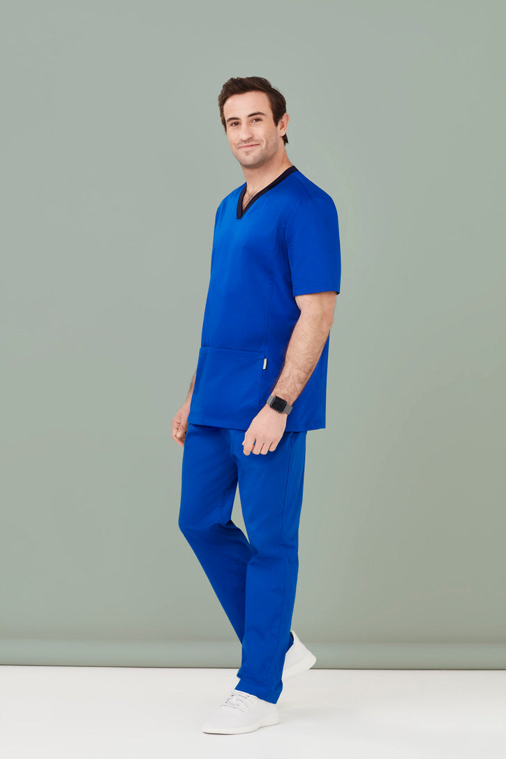 CSP047ML - Biz Care - Mens Riley Straight Leg Scrub Pant | Electric Blue