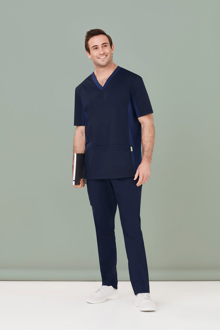 CSP047ML - Biz Care - Mens Riley Straight Leg Scrub Pant | Midnight Navy