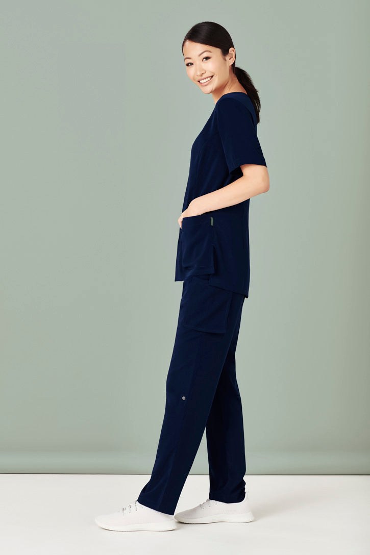 CSP944LL - Biz Care - Womens Avery Straight Leg Scrub Pant Midnight Navy
