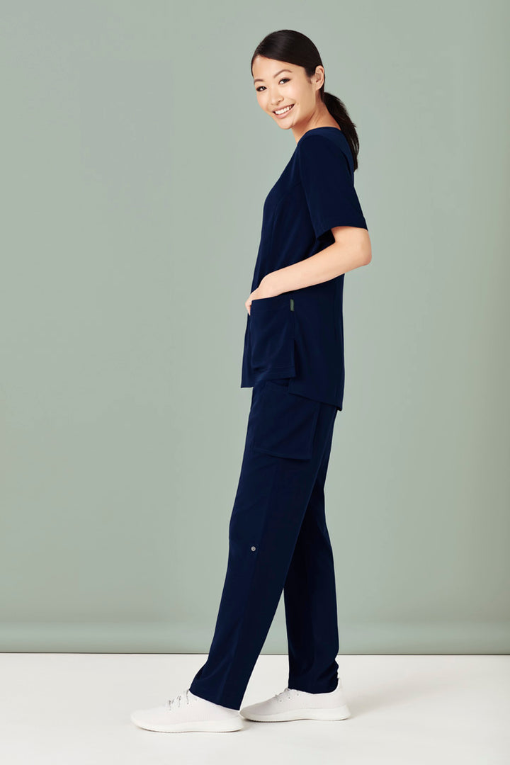 CSP944LL - Biz Care - Womens Avery Straight Leg Scrub Pant Midnight Navy