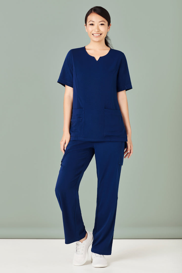 CSP944LL - Biz Care - Womens Avery Straight Leg Scrub Pant Navy