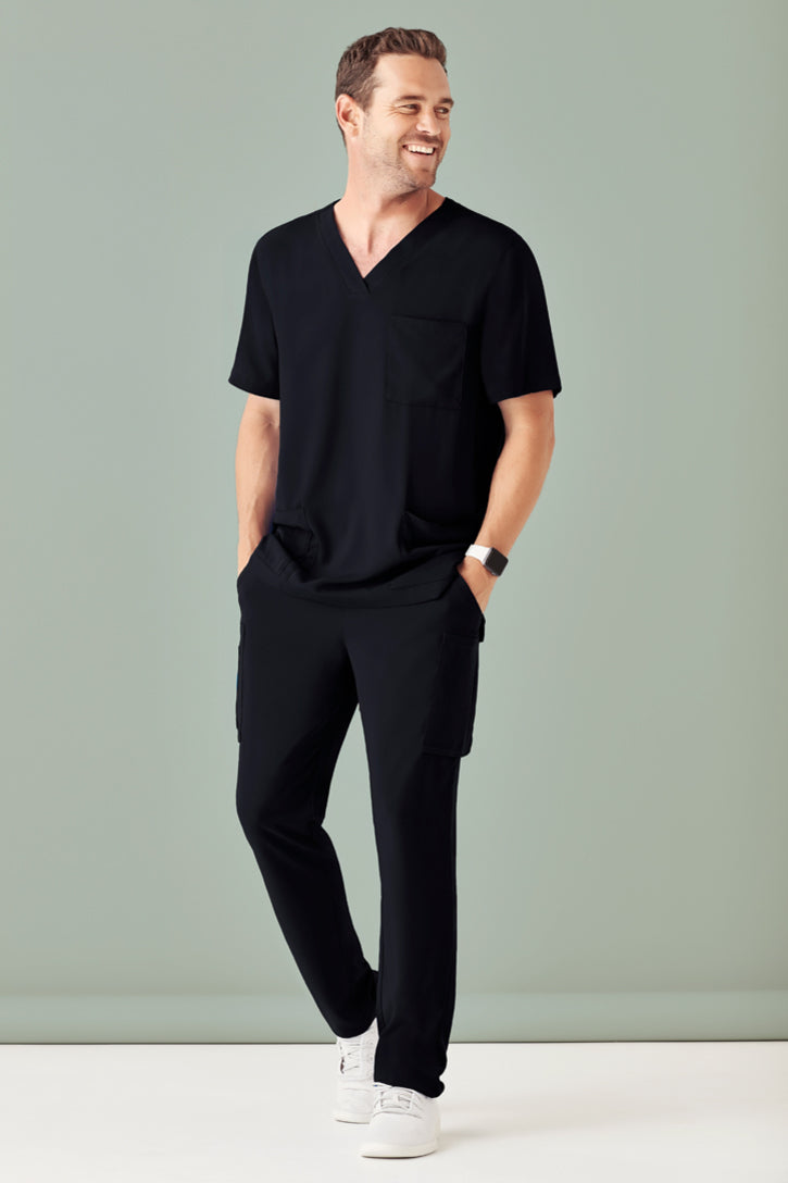 CSP946ML - Biz Care - Avery Mens Multi-Pocket Scrub Pant | Black