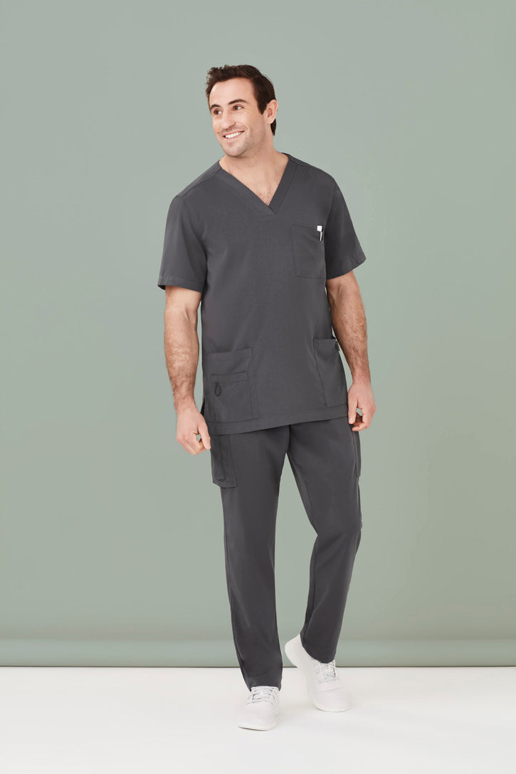 CSP946ML - Biz Care - Avery Mens Multi-Pocket Scrub Pant | Charcoal