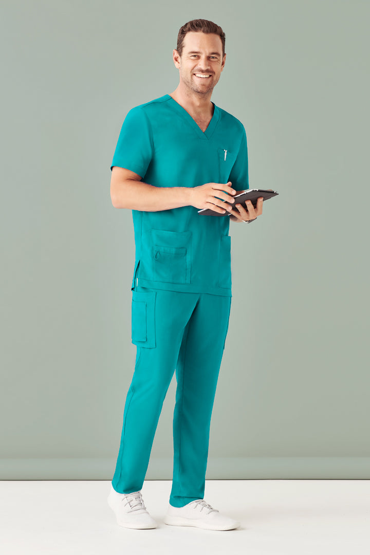 CSP946ML - Biz Care - Avery Mens Multi-Pocket Scrub Pant | Teal