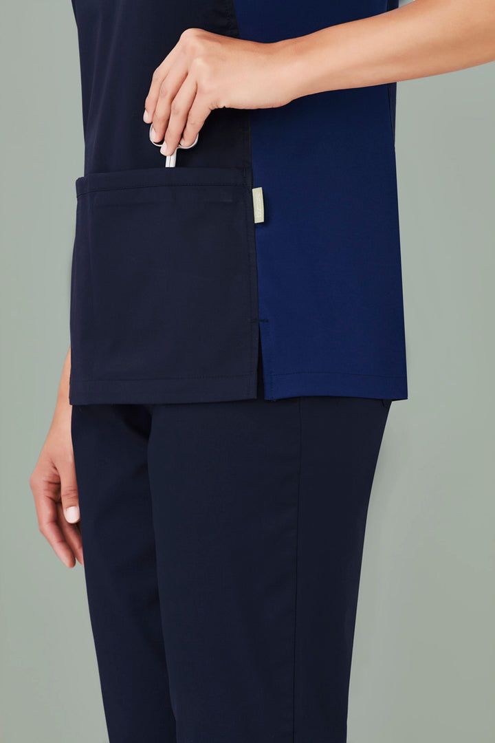CST043LS - Biz Care - Womens Riley Stretch Scrub Top