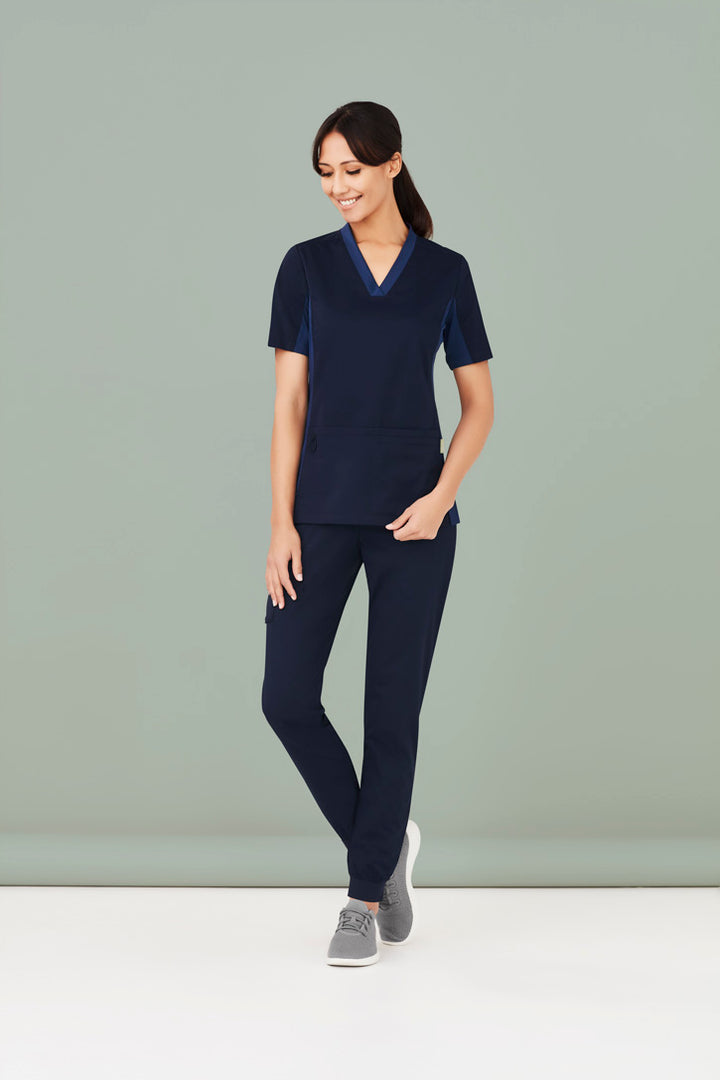 CST043LS - Biz Care - Womens Riley Stretch Scrub Top