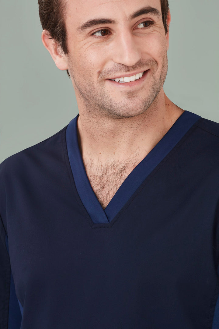 CST043MS - Biz Care - Mens Riley Stretch Scrub Top