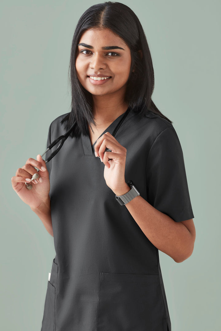 CST141LS - Biz Care - Tokyo Womens V-Neck Scrub Top
