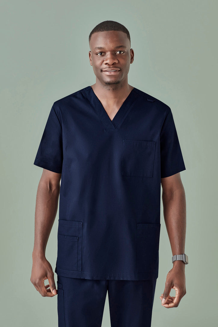 CST141MS - Biz Care - Tokyo Mens V-Neck Scrub Top | Midnight Navy