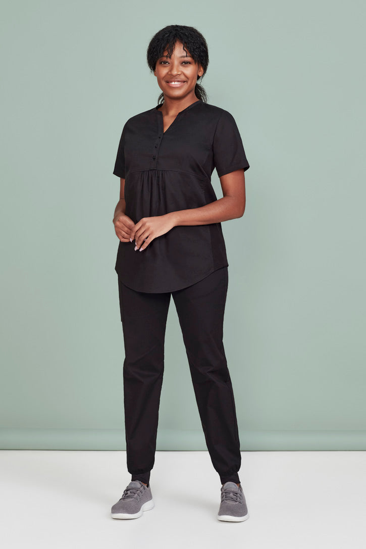 CST243LS - Biz Care - Womens Rose Tunic Scrub Top