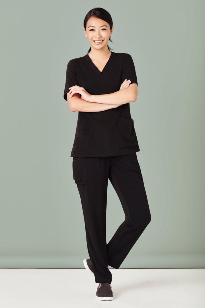 CST941LS - Biz Care - Womens Avery V-Neck Scrub Top