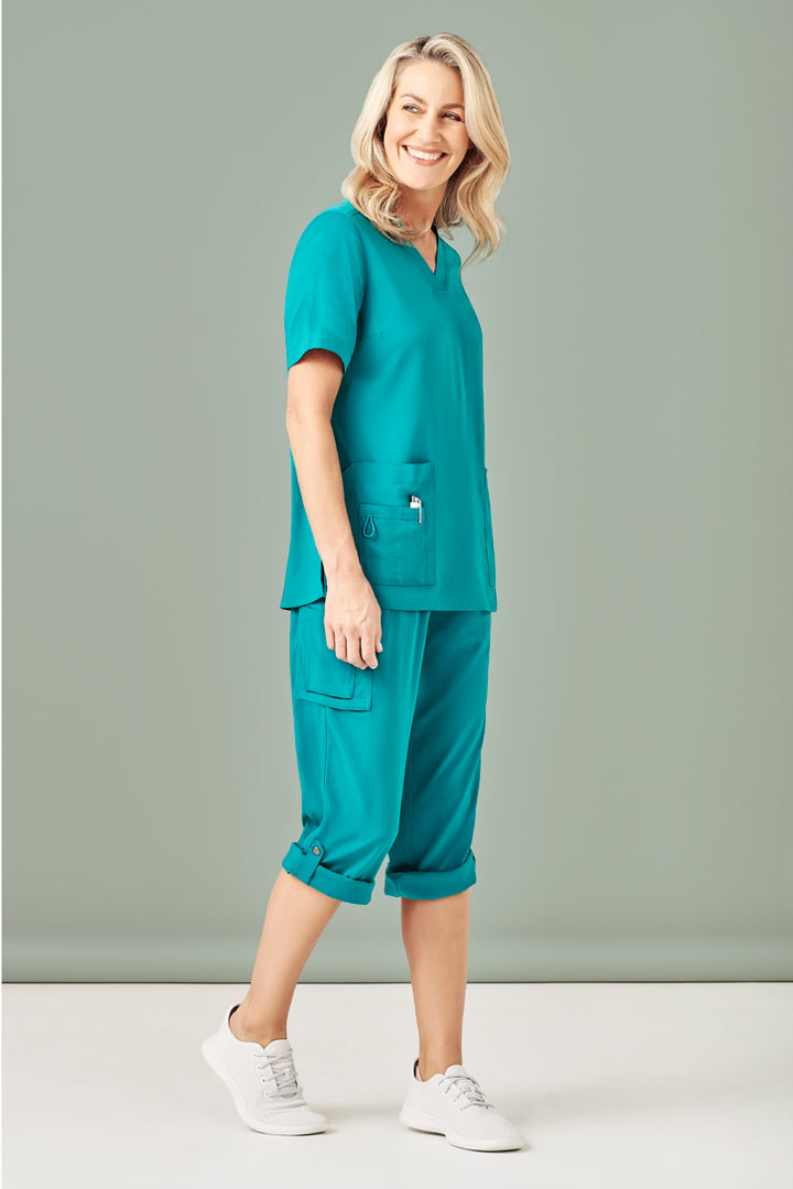 CST941LS - Biz Care - Womens Avery V-Neck Scrub Top