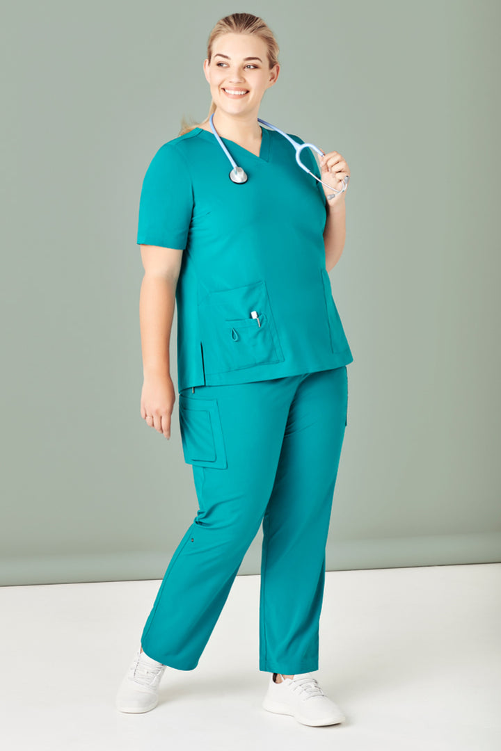 CST941LS - Biz Care - Womens Avery V-Neck Scrub Top