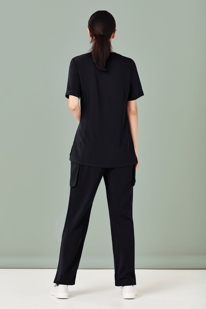 CST942LS - Biz Care - Avery Womens Tailored Fit Round Neck Scrub Top