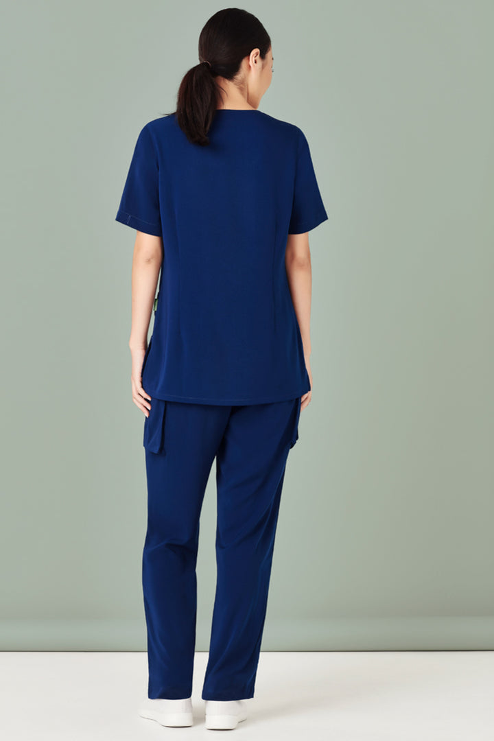 CST942LS - Biz Care - Avery Womens Tailored Fit Round Neck Scrub Top