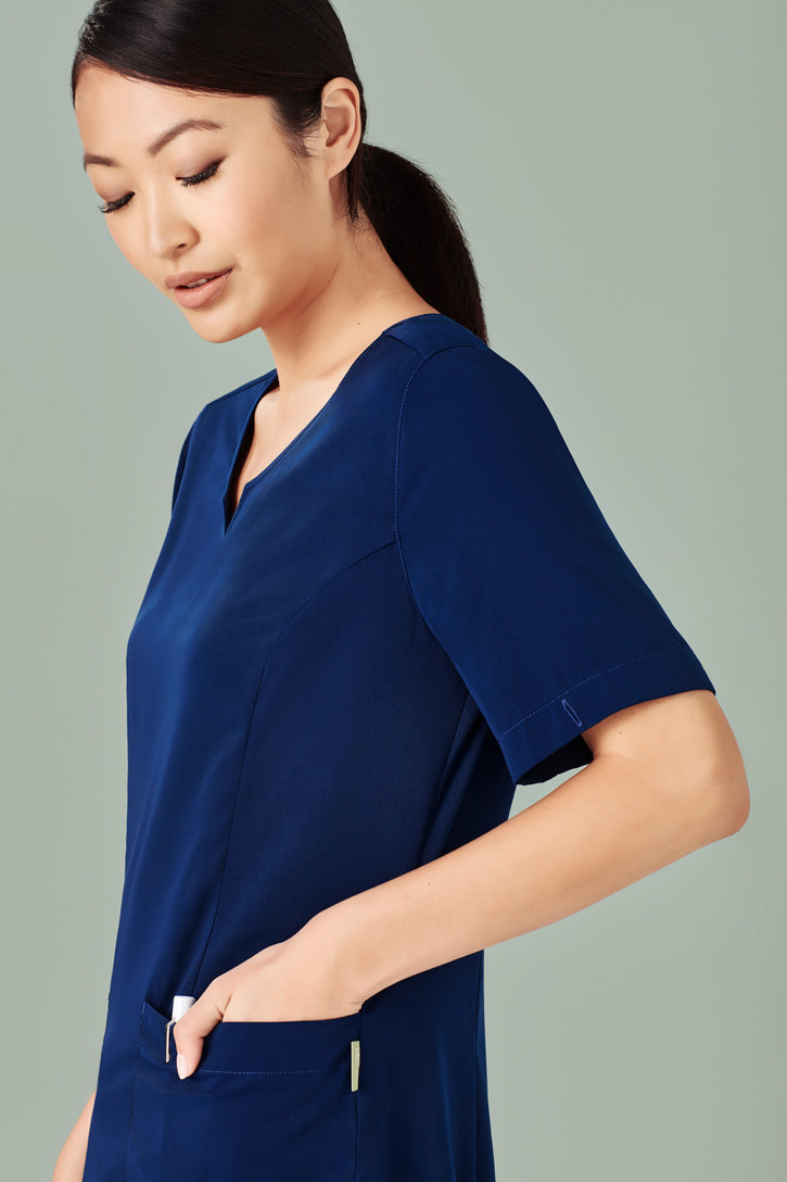 CST942LS - Biz Care - Avery Womens Tailored Fit Round Neck Scrub Top