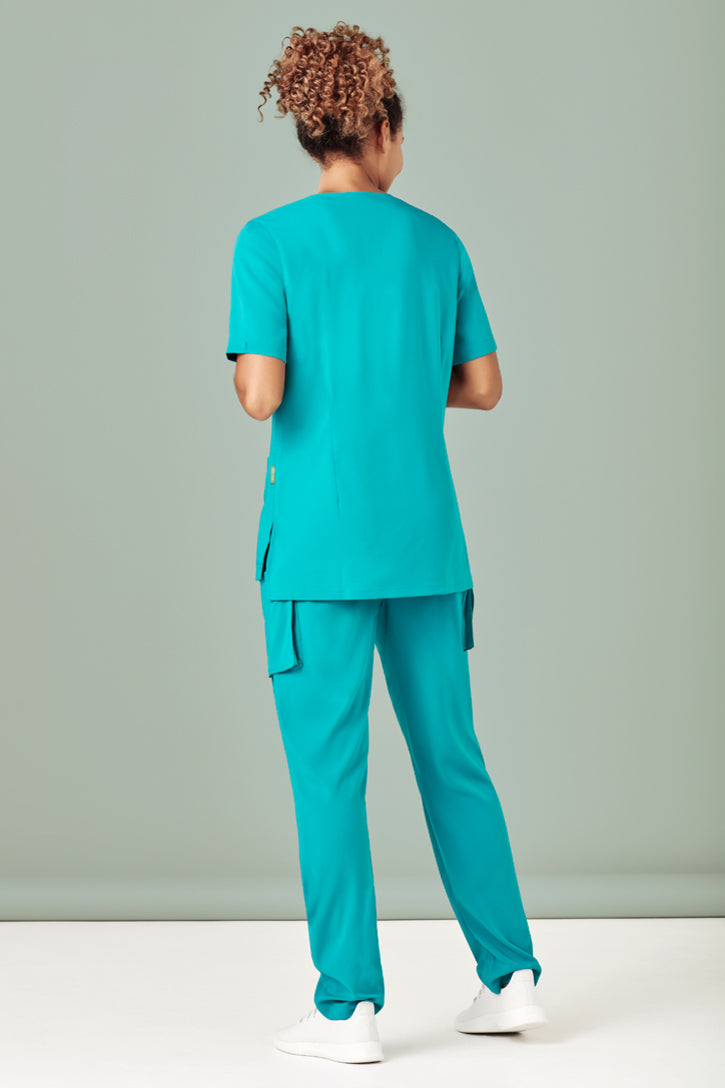 CST942LS - Biz Care - Avery Womens Tailored Fit Round Neck Scrub Top
