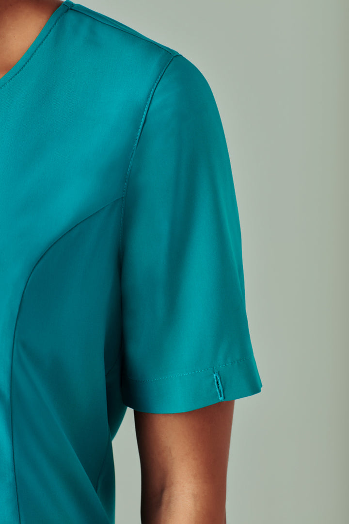 CST942LS - Biz Care - Avery Womens Tailored Fit Round Neck Scrub Top