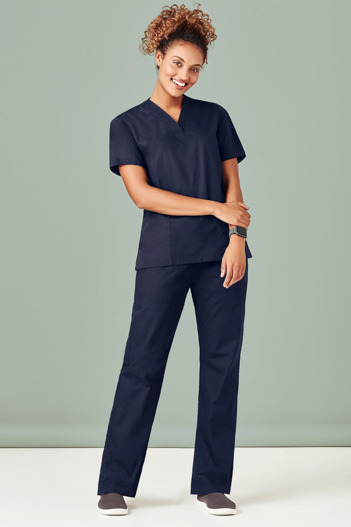 H10620 - Biz Care - Classic Womens Bootleg Scrub Pant | Navy