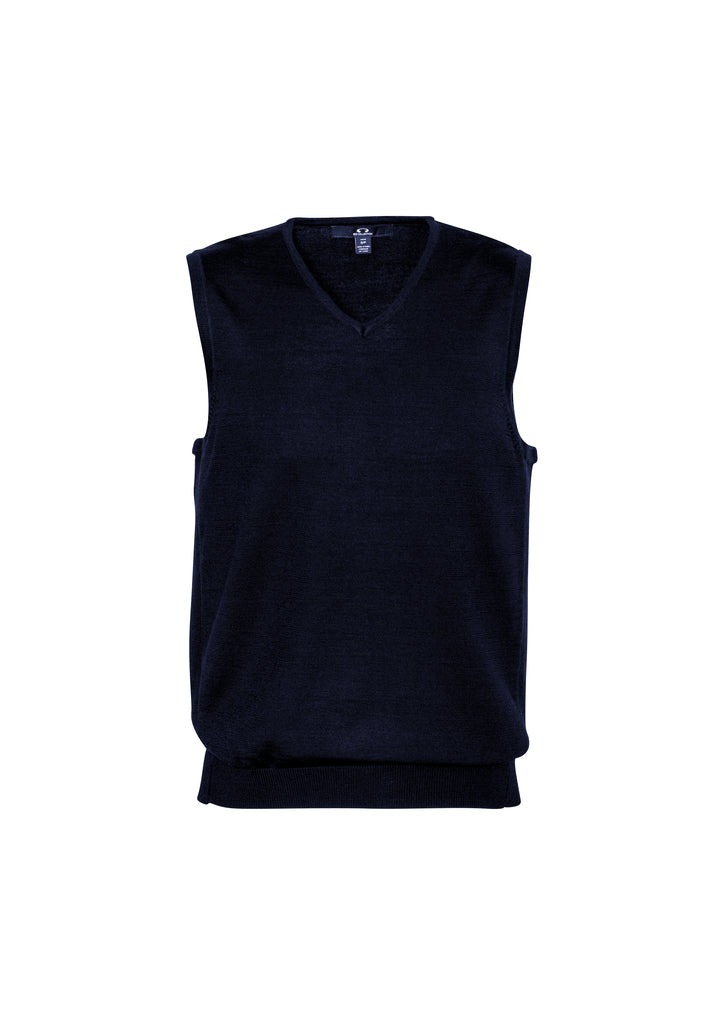 WV619M - Biz Care - Milano Mens Vest | Navy