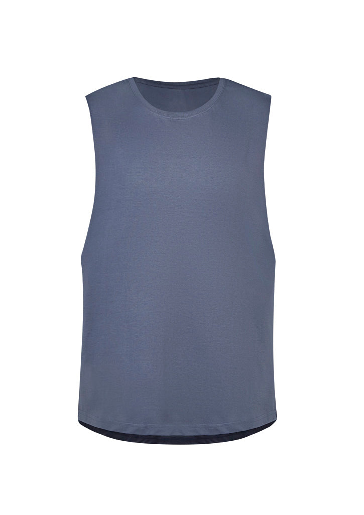 ZH137 - Syzmik - Mens Streetworx Sleeveless Tee | Petrol Blue