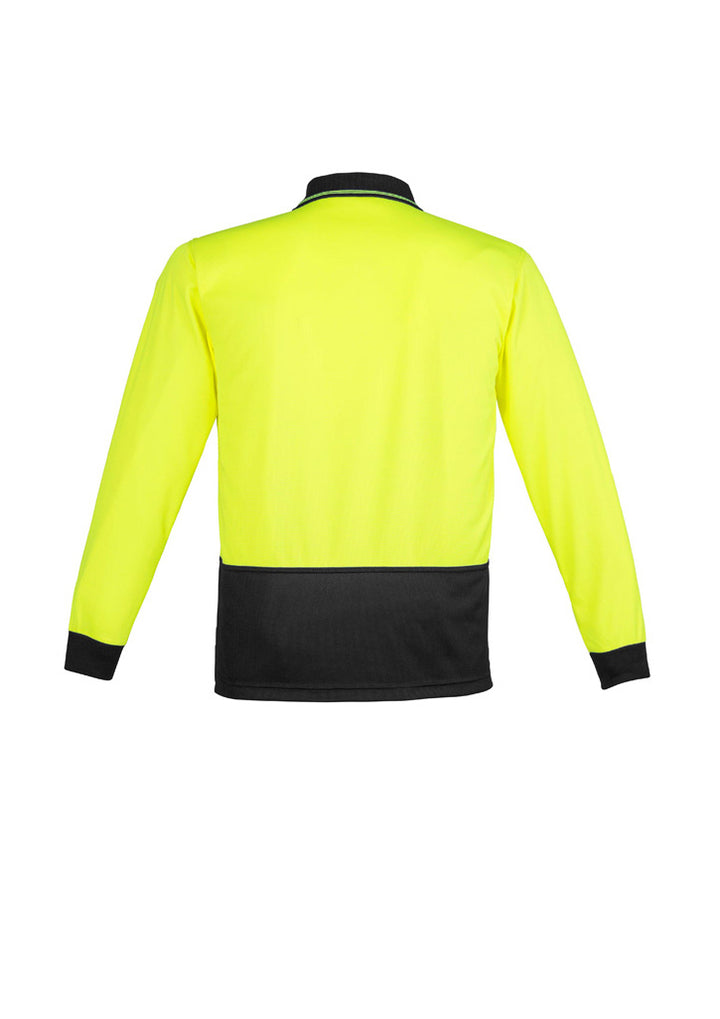 ZH232 - Syzmik - Unisex Hi Vis Basic Spliced Polo - Long Sleeve